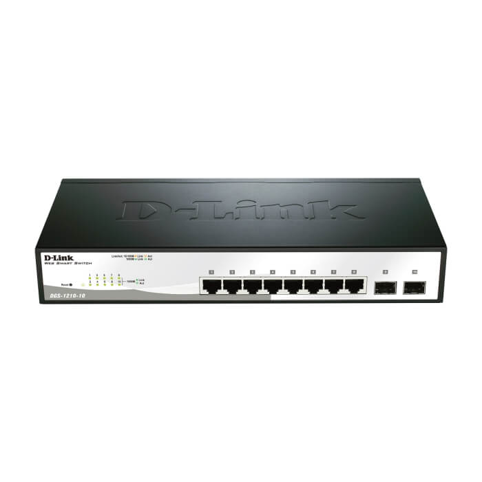 D-Link 10-Port Gigabit Smart Switch with 2 SFP ports на супер цена