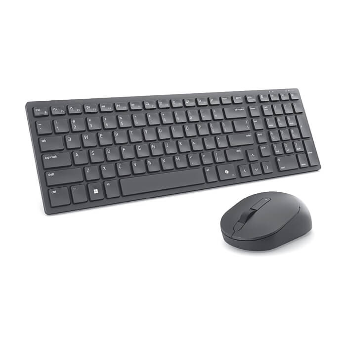 Dell Pro Compact Silent Keyboard and Mouse - KM555 - US International (QWERTY) (тъмнейл - 5)