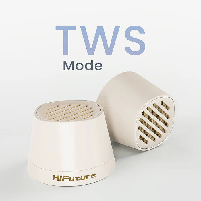 HiFuture Mega S Latte, Bluetooth 5.4, MagSafe, 5W Output, Built-in MIC support Handsfree, Pair to Play (TWS Mode), Up to 10 Hours Playtime, Wireless Charge (7.5W-15W), Phone Holder ID 94784 (тъмнейл - 3)