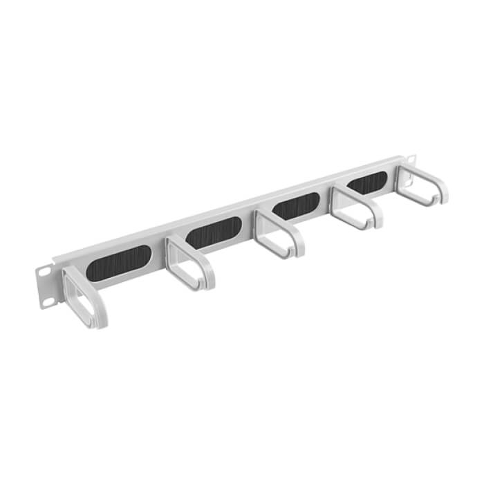 Lanberg 19" cable management AK-1203-S brush panel 5 rings- type b 1U, grey на супер цена
