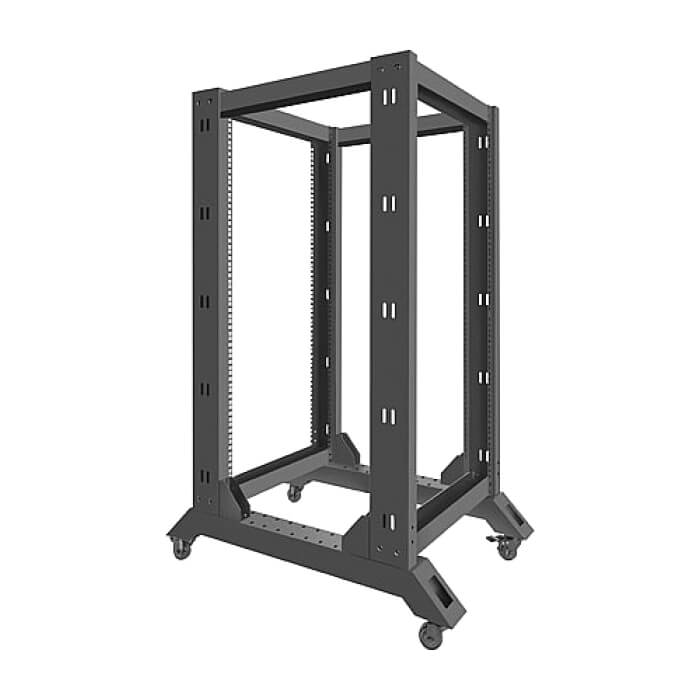 Lanberg open rack 22U 600x800, black ID 71907 (тъмнейл - 2)