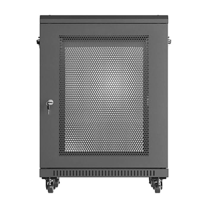 Lanberg rack cabinet 19" free-standing 15U/600X600 (FLAT PACK) with mesh door black ID 98074 на супер цена