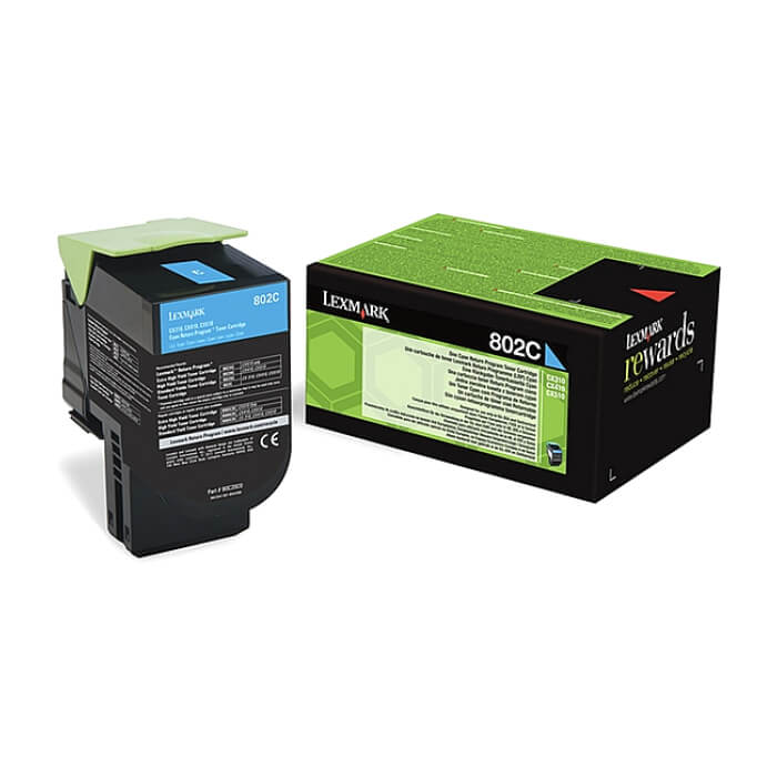 Lexmark 80C20C0 CX310, 410, 510 Cyan Return Programme 1K Toner Cartridge ID 68465 на супер цена