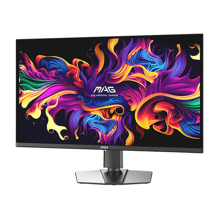 MSI MAG 321UP QD-OLED, 32", 0.03ms,165Hz, 3840x2160 (UHD), 16:9, Flat, Oled Care 2.0, FreeSync Premium Pro, Clear MR 9000, AR, 250 nits, DCR 150M:1, DP(1.4a), 2xHDMI 2.1, 1xTypeC DP alt. w/PD (15W), Pivot, Heigh Adj., Black, 9.1kg ID 89355 (тъмнейл - 2)