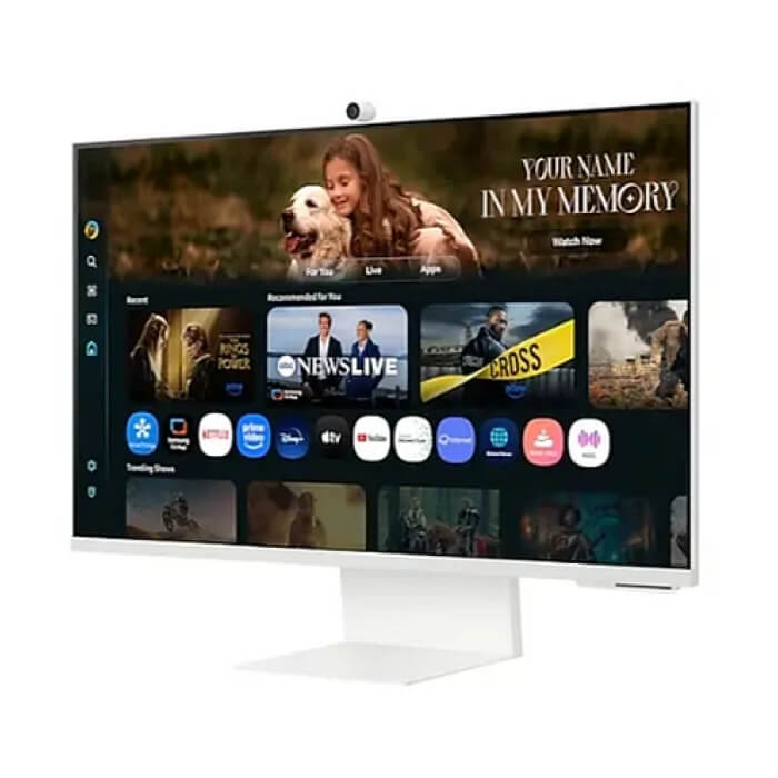 Samsung 32FM801 32" VA SMART 3840x2160, Bluetooth 4.2, WiFi 5, USB-C 65W, 2xUSB, 2xHDMI , Speakers, White ID 89768 (тъмнейл - 4)