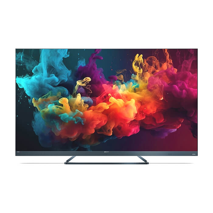 Sharp 65FQ5EG, 65" QLED GOOGLE TV, 4K Ultra HD 144Hz Quantum Dot 3840x2160 Aluminium Slim Frameless, AQUOS AI, DVB-T/T2/C/S/S2, 500 NIT, Active Motion 1400, HARMAN/KARDON, HDR10, Dolby Atmos, Dolby Vision, DTS:X, Google Assistant, HDMI eARC ID 84818 на супер цена