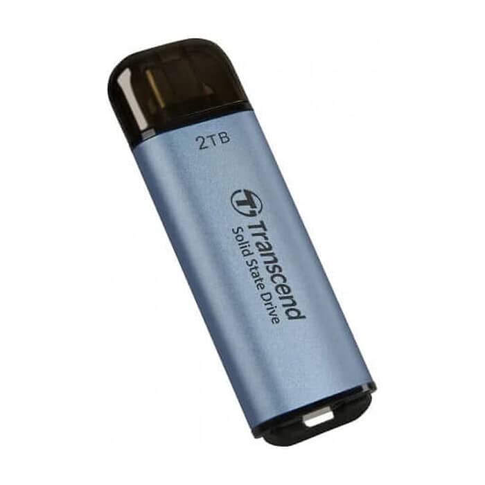 Transcend 2TB, USB External SSD, ESD300C, USB 10Gbps, Type C, Sky Blue ID 73314 (тъмнейл - 2)