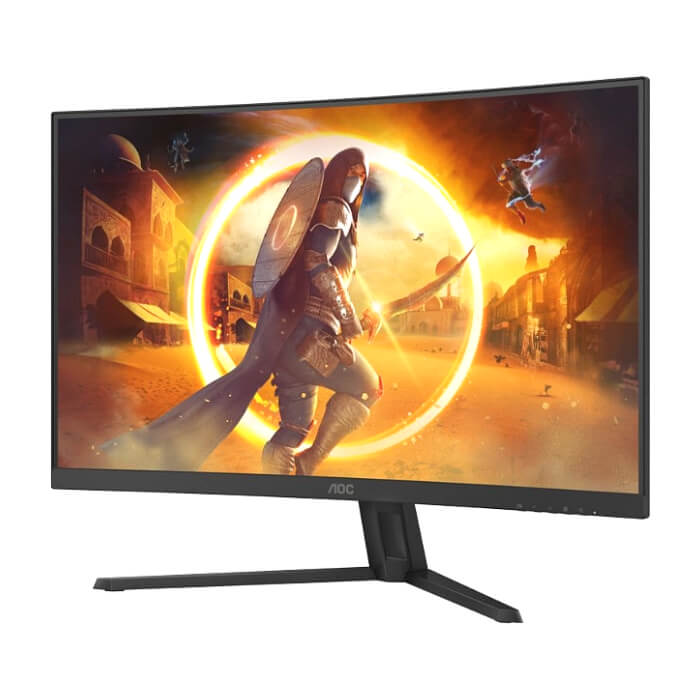 AOC CQ32G4VE, 31.5" Curved 1500R, Fast VA WLED, 2560x1440@180 Hz, 1ms GtG, 0.5ms MPRT, 300 cd/m2, 3500:1, 80M:1 DCR, Adaptive Sync, Flicker Free, Low Blue Light, Tilt, 2xHDMI, DP ID 80825 (тъмнейл - 3)