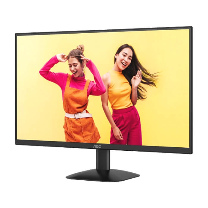 AOC Q27B35E, 27" IPS WLED, 2560x1440@75Hz, 4ms GtG, 1ms MPRT, 300cd m/2, 1500:1, 20M:1 DCR, Adaptive Sync, FlickerFree, Low Blue Light, Tilt, HDMI, DP ID 91915 (тъмнейл - 3)