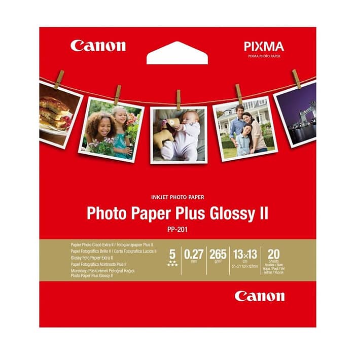 Canon Plus Glossy II PP-201, 5x5", 20 sheets ID 70891 на супер цена