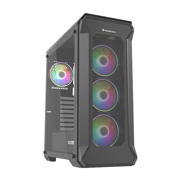 Genesis Gaming PC Case IRID 505 ARGB V2 Midi Tower Window Black ID 63632 на супер цена от GT Computers Genesis Gaming PC Case IRID 505 ARGB V2 Midi Tower Window Black ID 63632 на супер цена