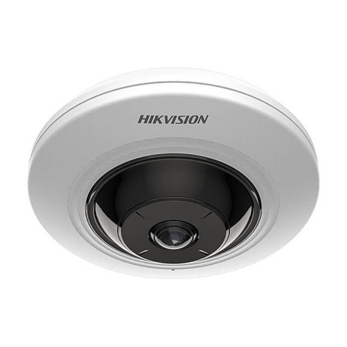 HikVision 5MP Fixed Fisheye Network Camera, 1.05 mm, F2.25, 180° fisheye view, IR up to 8 m, H.265+, 120 dB WDR, built-in microphone, built-in memory card slot (up to 256 GB), 12Vdc/PoE 7.5W ID 85373 на супер цена