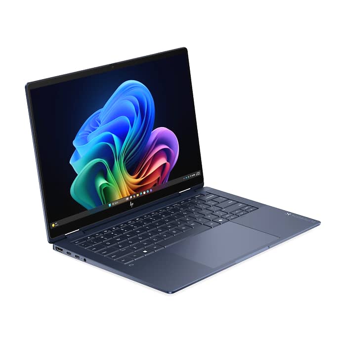 HP EliteBook X Flip G2i AI 14" Atmospheric Blue, Ultra 7 356H(up to 4.7Ghz/18MB/16C), 14" WUXGA AG 800nits Sure View Touchscreen, 32GB LPDDR5X On-board, 1TB PCIe SSD, Intel R15 5G GPS, WiFi7 + BT6, FPR, NFC, Backlit Kbd, 6C Batt, Win 11 Pro, 3Y (тъмнейл - 2)