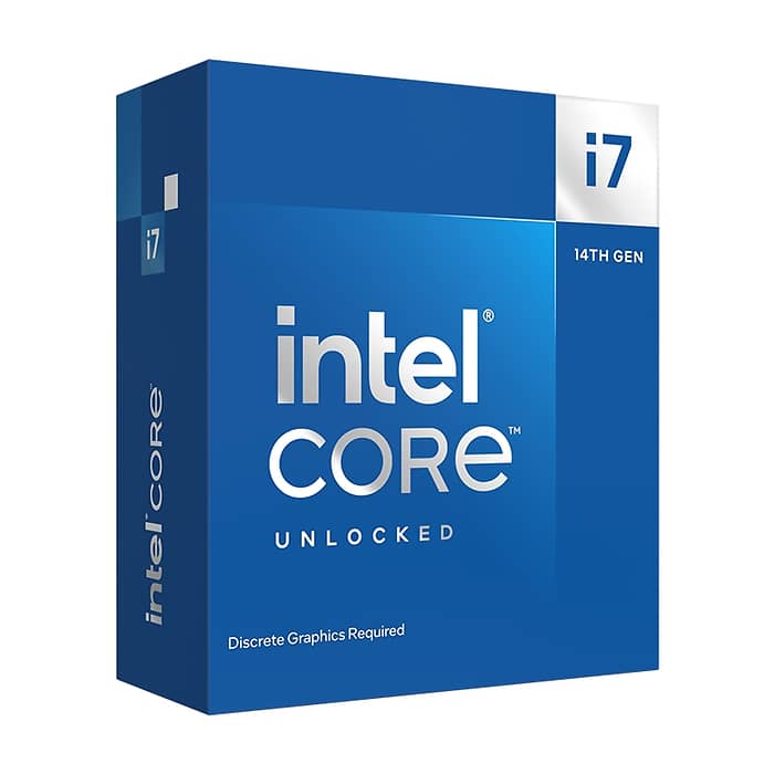Intel Core i7-14700KF 20C/28T (eC 2.5GHz / pC 3.4GHz / 5.6GHz Boost, 33MB, 125W, LGA1700) на супер цена