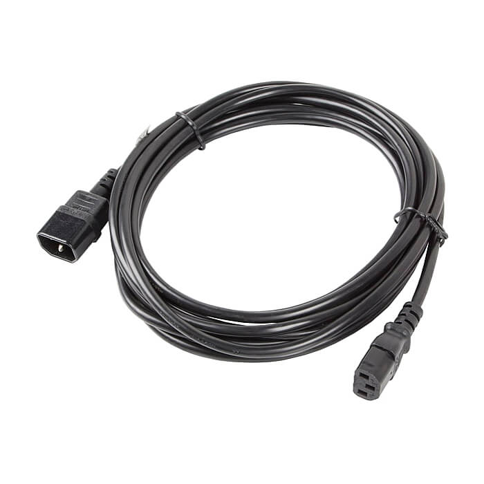 Кабел - Lanberg extension power supply cable IEC 320 C13 -> C14 5m VDE, black ID 72493 (тъмнейл - 4)