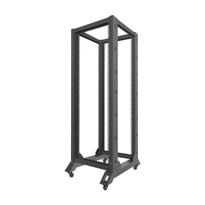 Lanberg open rack 32U 600x800, black ID 71905 (тъмнейл - 4)