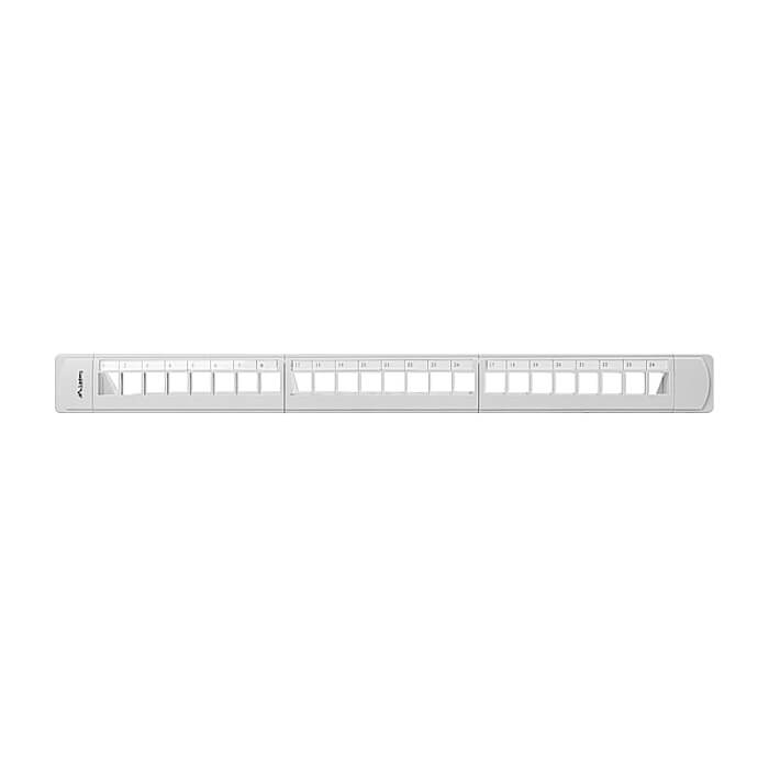 Lanberg patch panel blank 24 port 1U with organizer for keystone modules gray ID 62861 (тъмнейл - 2)