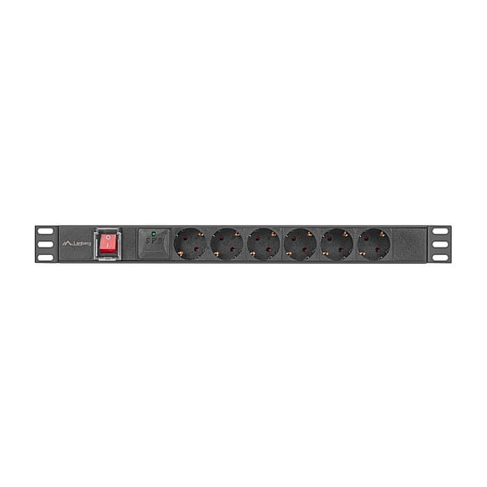 Lanberg power distribution unit (pdu) 19" 1U 16a 2m 6x schuko outlets black на супер цена от GT Computers Lanberg power distribution unit (pdu) 19" 1U 16a 2m 6x schuko outlets black на супер цена