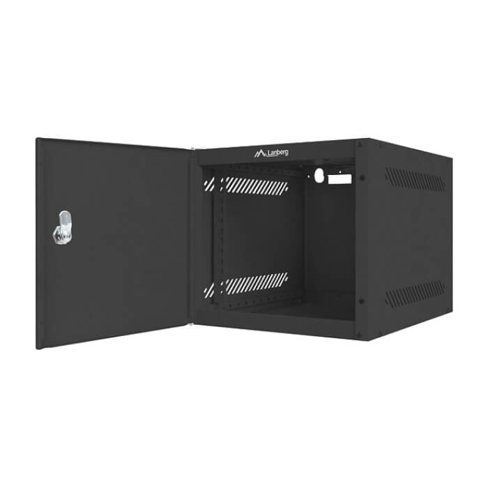 Lanberg rack cabinet 10" wall-mount 4U / 280x310 for self-assembly (flat pack) with metal door, black ID 71865 (тъмнейл - 3)