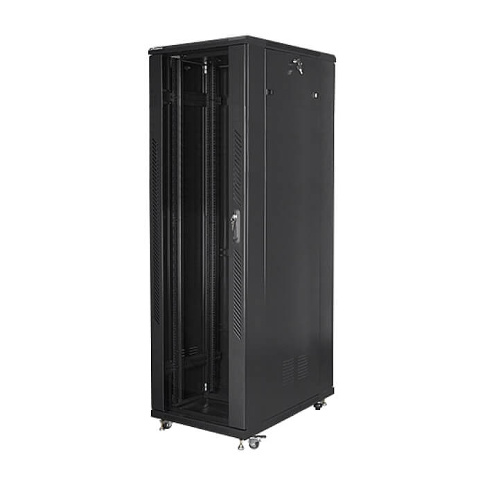Lanberg rack cabinet 19" free-standing 42U / 800x1000 self-assembly flat pack, black ID 71914 (тъмнейл - 3)
