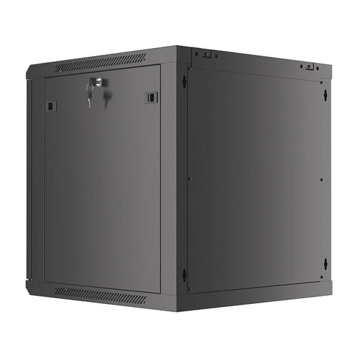 Lanberg rack cabinet 19" wall-mount 12U/600x600 for self-assembly with metal door black (flat pack) ID 87616 (тъмнейл - 5)