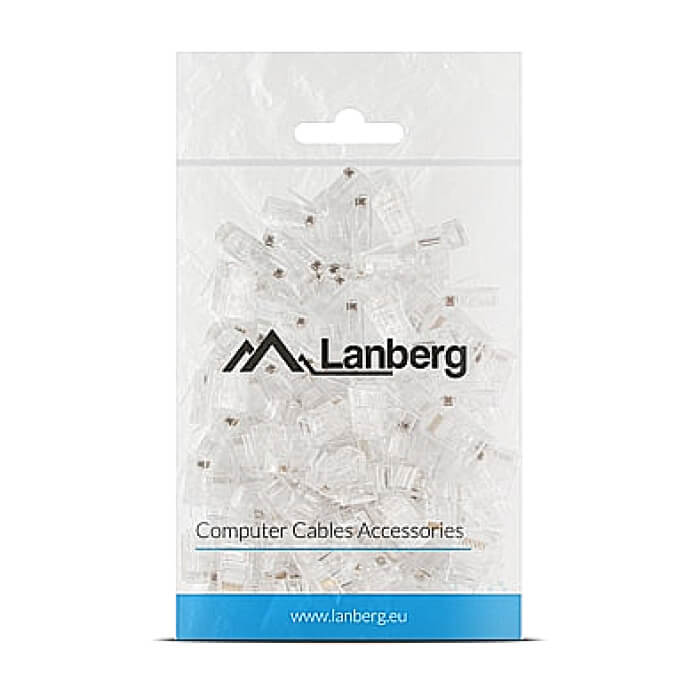 Lanberg RJ-45 UTP CAT.5e plug 8P8C (100 pcs) ID 72007 на супер цена от GT Computers Lanberg RJ-45 UTP CAT.5e plug 8P8C (100 pcs) ID 72007 на супер цена