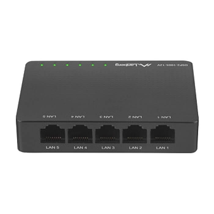Lanberg switch dsp2-1005-12v 5x 1GB/s unmanaged gigabit ethernet desktop 12v (тъмнейл - 4)