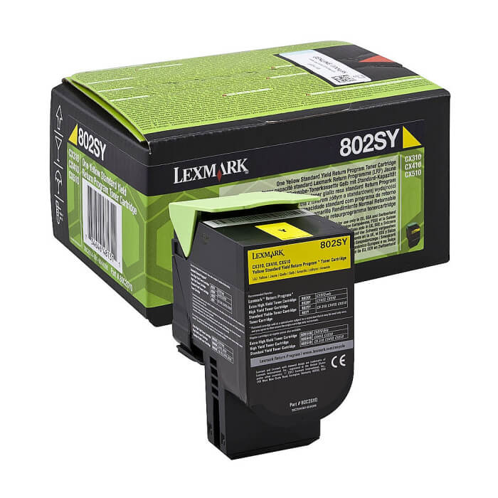 Lexmark 80C2SY0 CX310, 410, 510 Yellow Return Programme 2K Toner Cartridge ID 68455 на супер цена