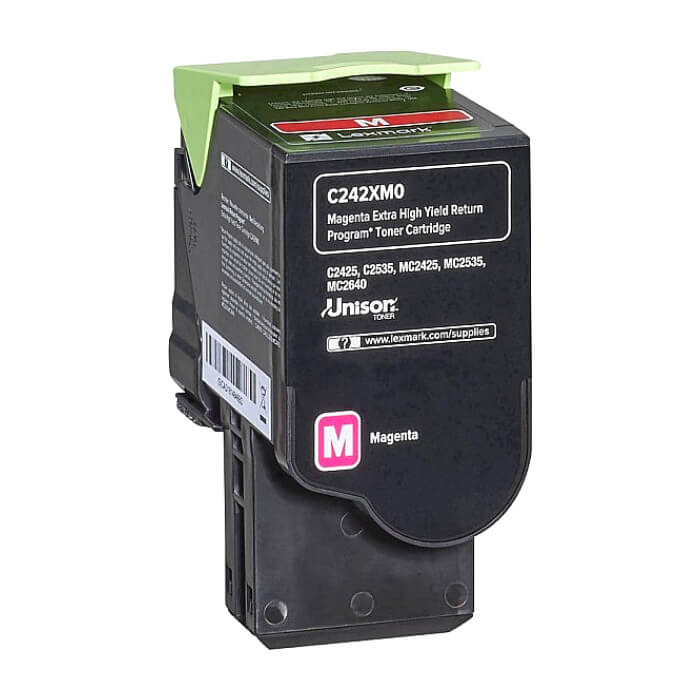 Lexmark C242XM0 C/MC2425, 2535, MC2640 Magenta Return Programme 3.5K Toner Cartridge ID 68412 на супер цена