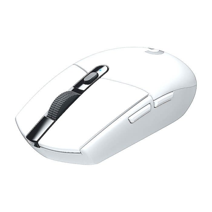 Logitech G305 Wireless Mouse, Lightsync RGB, Lightspeed Wireless, HERO 12K DPI Sensor, 400 IPS, 6 Programmable Buttons, White (тъмнейл - 3)
