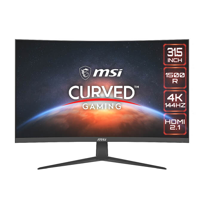 MSI G321CU, 31.5", 144Hz, UHD 3840x2160, Curve 1500R, FreeSync Premium, 300 Nits, VA, 3000:1, 2x HDMI 2.1, 1x DP, 1x Type-C (DP alt.) w PD 15W, PIP and PBP, Night Vision, Anti-Flicker, Less Blue Light, VESA 100, TILT, 9S6-3DC51A-001 ID 64997 на супер цена от GT Computers MSI G321CU, 31.5", 144Hz, UHD 3840x2160, Curve 1500R, FreeSync Premium, 300 Nits, VA, 3000:1, 2x HDMI 2.1, 1x DP, 1x Type-C (DP alt.) w PD 15W, PIP and PBP, Night Vision, Anti-Flicker, Less Blue Light, VESA 100, TILT, 9S6-3DC51A-001 ID 64997 на супер цена