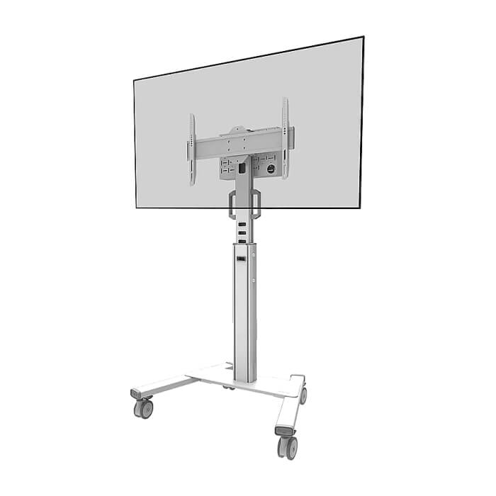Neomounts Select Mobile Display Floor Stand (37-75") 10 cm. Wheels, White ID 66684 (тъмнейл - 2)
