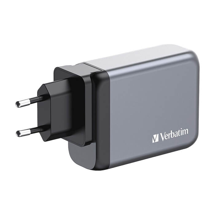 Verbatim GNC-100 GaN Charger 4 Port 100W USB A/C (EU/UK/US) ID 75226 (тъмнейл - 3)