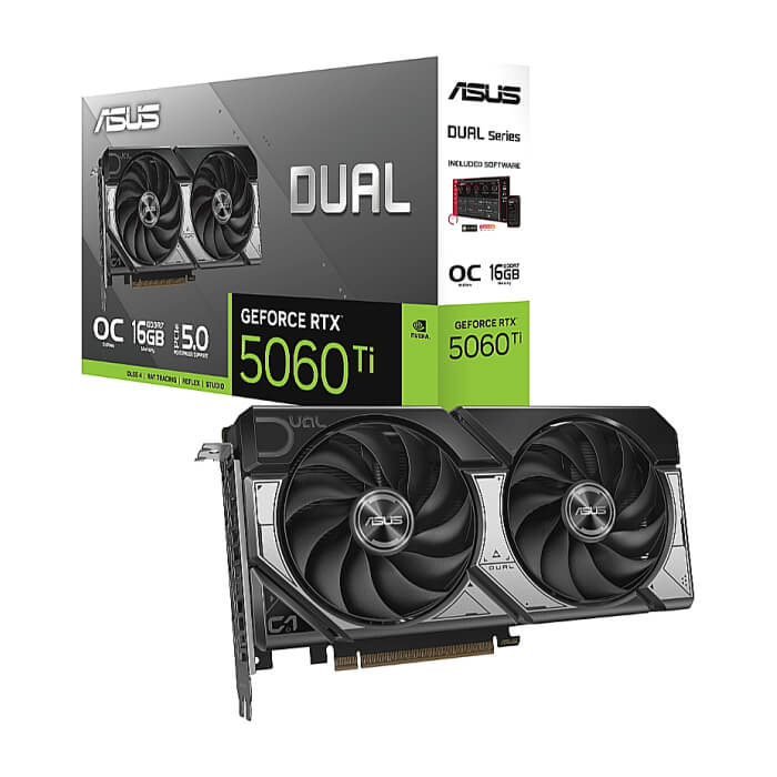 Asus Dual GeForce RTX 5060 Ti 16GB GDDR7 OC ID 92357 (тъмнейл - 2)