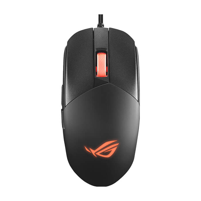 Asus ROG Strix Impact III Gaming Mouse, Semi-Ambidextrous, Wired, Lightweight, 12000 DPI sensor, 5 programmable buttons, Replaceable switches, Paracord cable, FPS gaming mouse, Black на супер цена