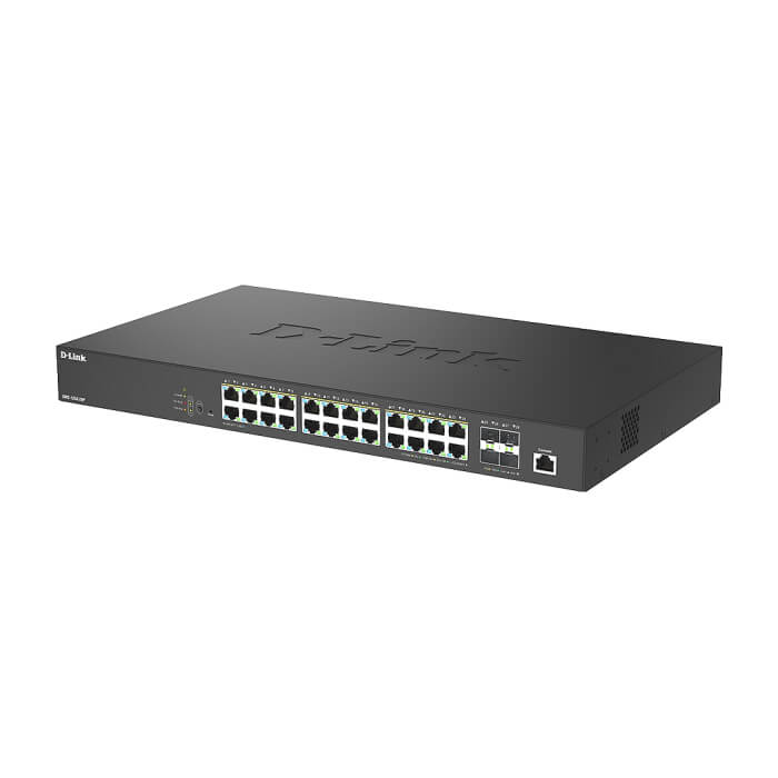 D-Link 24 Ports 2.5Gbps PoE(90W)+ 4 Ports 10G SFP+ Smart Managed Switch (тъмнейл - 3)