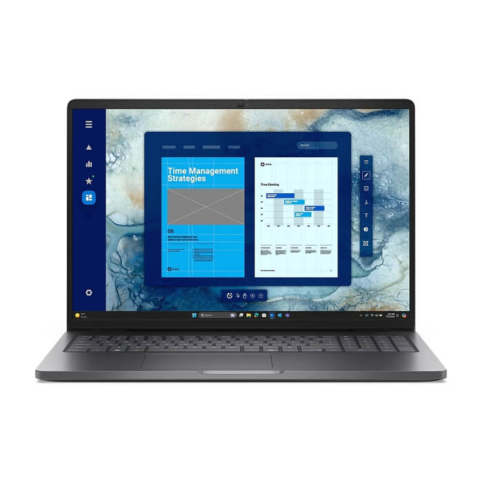 Dell Pro 16 PC16250, Intel 5 120U (10 cores, up to 5.0 GHz), 16" FHD+(1920x1200) 300nits AG, 16 GB: 1x16 GB, DDR5, 5600 MT/s, 512 GB SSD, Intel Graphics, FHD HDR IR Cam and Mic, Wi-Fi 6E, FPR, Backlit Kb, Win11 Pro, Magnetite, 3Y PS ID 88797
