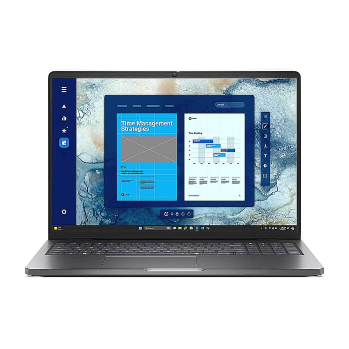 Dell Pro 16 PC16250, Intel Core 5 120U (10 cores, up to 5.0 GHz), 16" FHD+(1920x1200) IPS, 300nits AG, 16 GB: 1 x 16 GB, DDR5, 5200 MT/s, 512 GB SSD, Intel graphics, FHD HDR I ID 94693