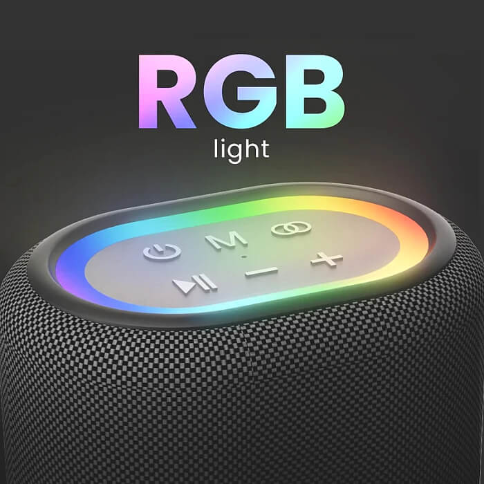 HiFuture Vocalist100 Silver, 20W Output, Karaoke Enable, Two Wireless Microphone, 4000mAh Battery (Support Power Bank), RGB Lighting, Pair to Play (TWS Mode), Bluetooth 5.3 ID 94757 (тъмнейл - 3)
