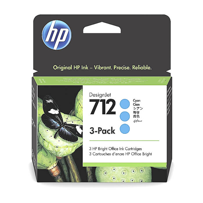 HP 712 Cyan Ink Cartridge 3-Pack ID 70162 на супер цена