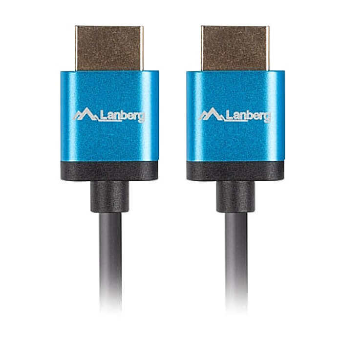 Кабел - Lanberg HDMI M/M V2.0 4K cable 0.5m, slim, black ID 72518 на супер цена от GT Computers Кабел - Lanberg HDMI M/M V2.0 4K cable 0.5m, slim, black ID 72518 на супер цена