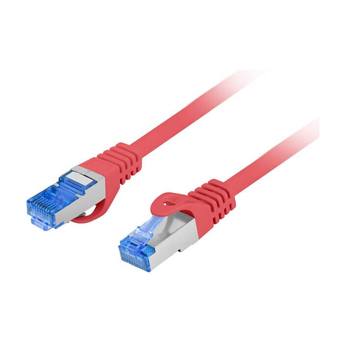 Кабел - Lanberg patch cord CAT.6A FTP LSZH CCA 10m Fluke Passed, red ID 72323 (тъмнейл - 2)