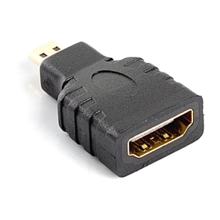 Lanberg adapter HDMI-A (f) -> micro HDMI-D (m) (тъмнейл - 2)