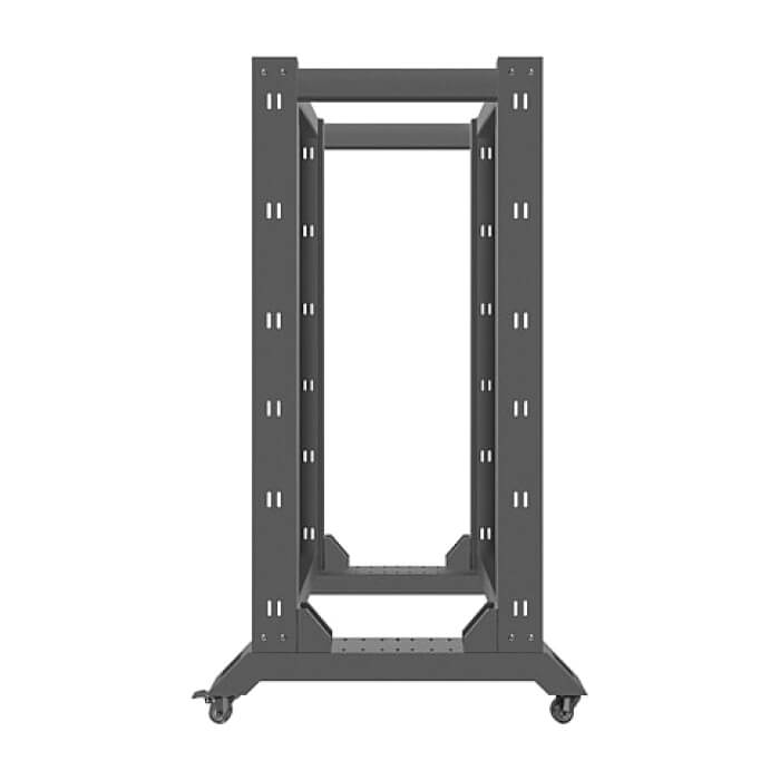 Lanberg open rack 27U 600x800, black ID 71906