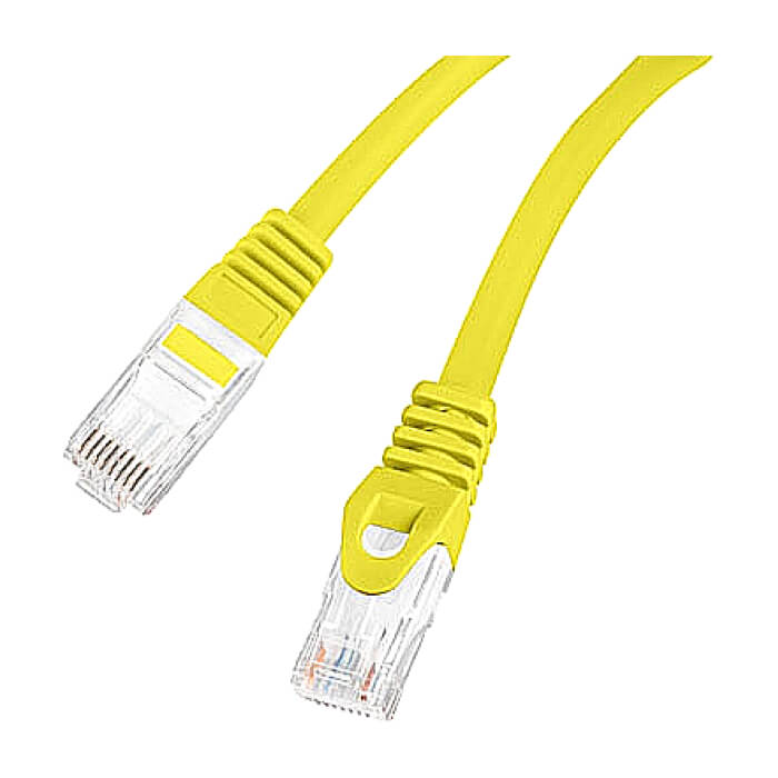 Lanberg patch cord CAT.6A U/UTP LSZH CU 0.25m Fluke Passed, Yellow ID 96929 (тъмнейл - 2)