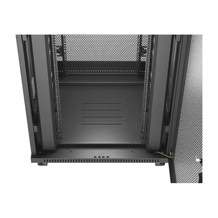Lanberg rack cabinet 19" free-standing 37U/600X800 (FLAT PACK) with mesh door LCD black ID 87631 (тъмнейл - 5)