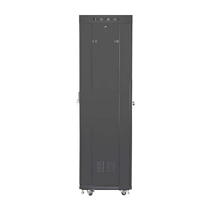 Lanberg rack cabinet 19" free-standing 42U/600x600 (flat pack) with mesh door lcd black v2 ID 87185 на супер цена