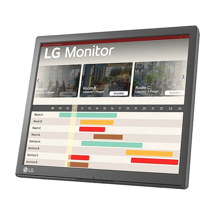 LG 17BR30T-B, 17” 5:4 TFT TN LCD Touch Screen Anti-Glare, SXGA (1280x1024), 5 ms, 1000:1 (Native), 200cd, D-SUB, USB Upstream Port, Tilt, Black ID 77906 (тъмнейл - 3)