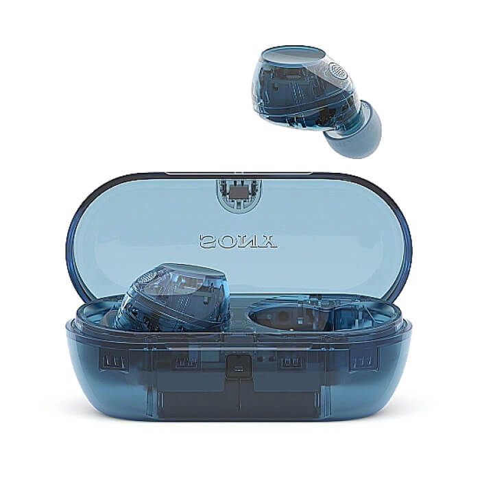 Sony Earbuds TWLS WFC710NL, blue ID 87165 (тъмнейл - 3)