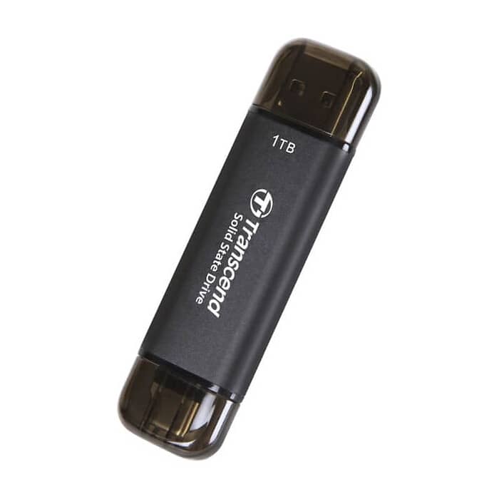 Transcend 1TB, External SSD, ESD310C, USB 10Gbps, Type C/A, Black ID 73305 (тъмнейл - 3)